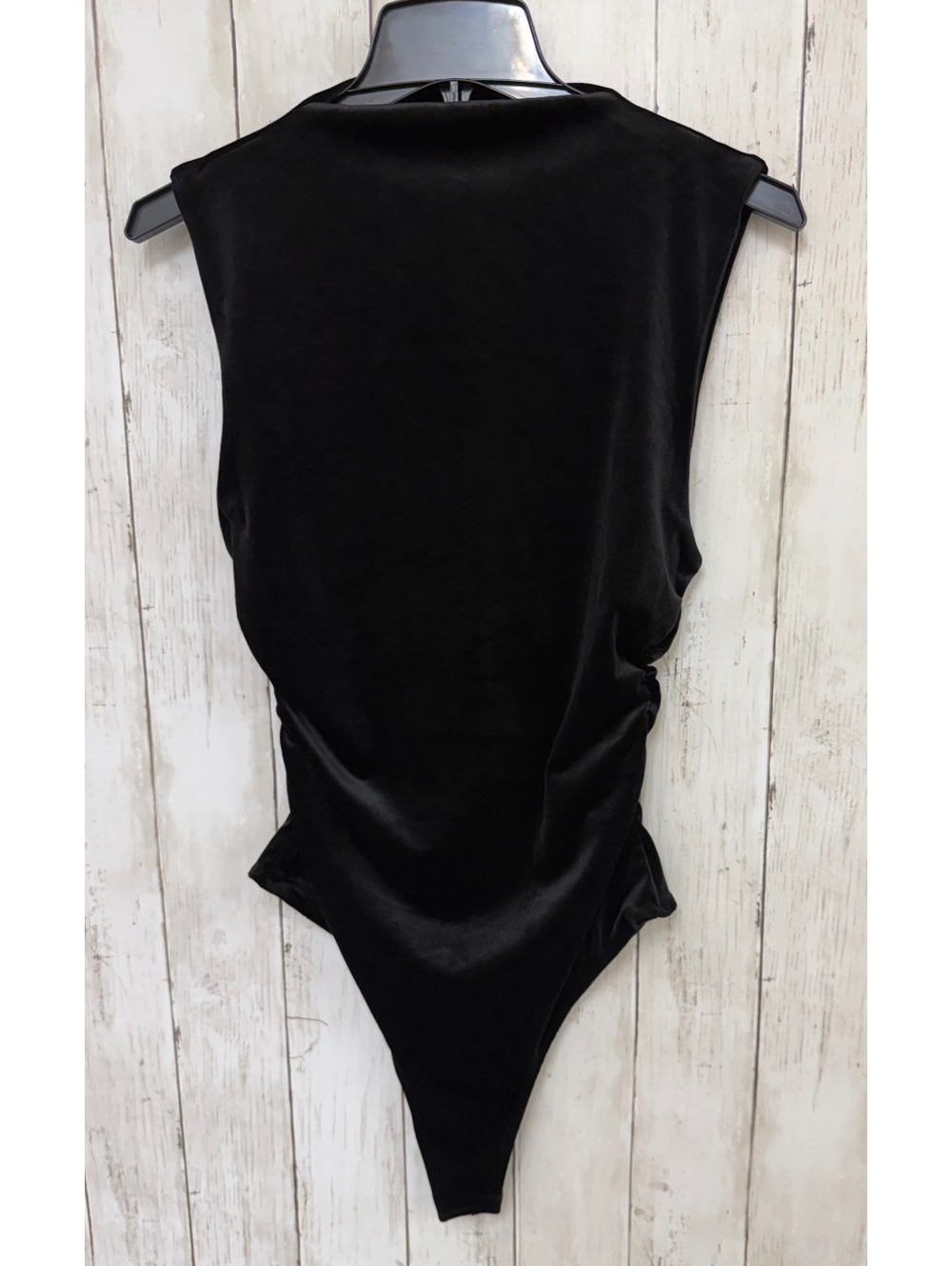New Steve Madden Black Velvet Women's Medium Bodysuit NWT